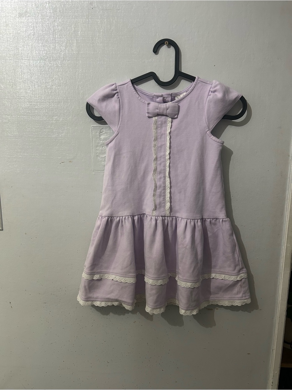 Janie and Jack Lilac Bow-Accent Dress